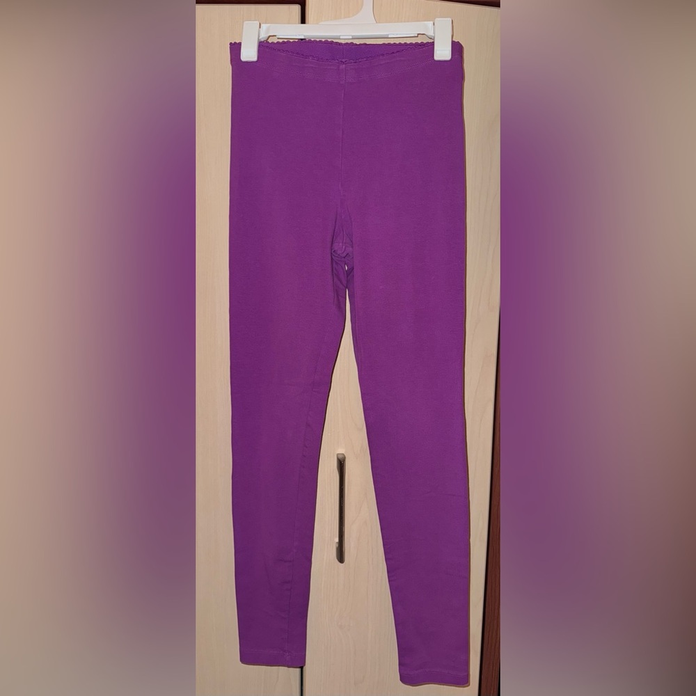 Tea Collection Girls Purple Full Length Leggings Size 12